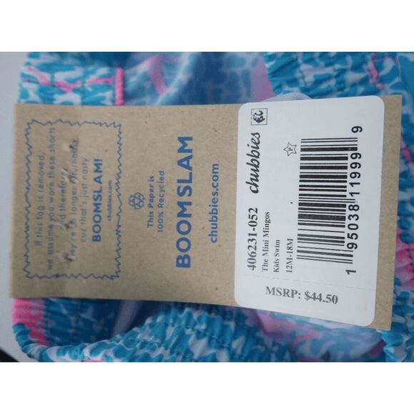 Chubbies Toddler The Mini Mingos Swim Trunk 12M-18M - Picture 5 of 6